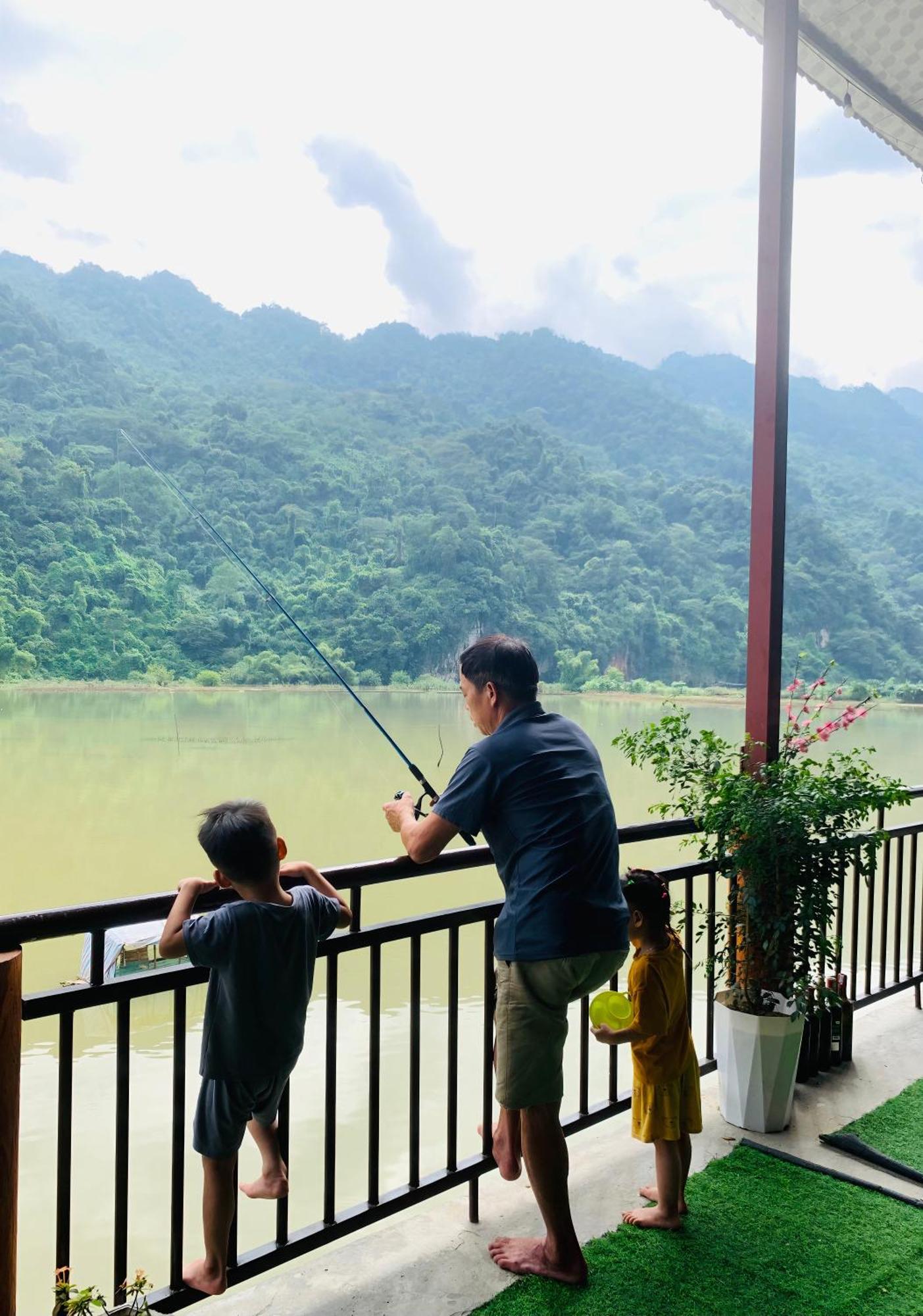 Ba Be Homestay - Nha Nghi Tran Thuc バックカン エクステリア 写真